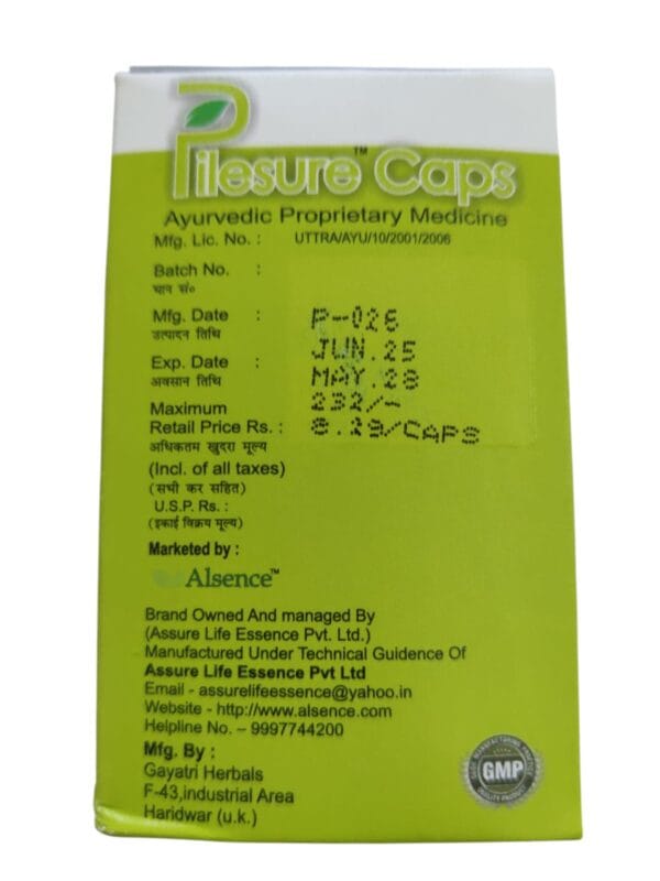 Alsence Pilesure 3*28 Capsules - Image 4