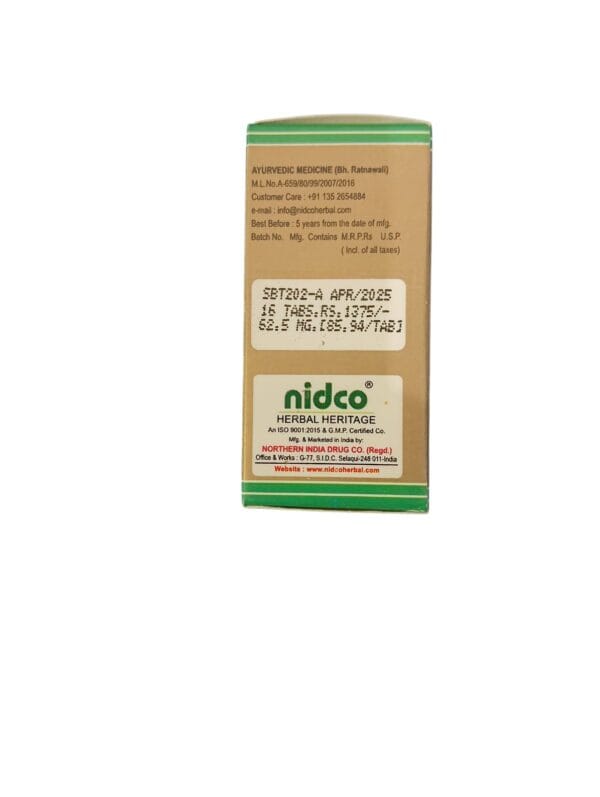 Nidco Sarvatobhadra Vati 1*16 Tablet - Image 4