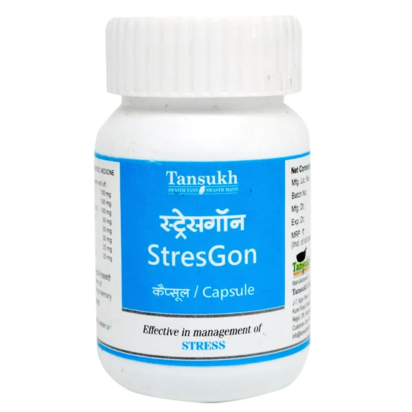 Tansukh Stres Gon Capsule 2 Bottel -60 Capsules