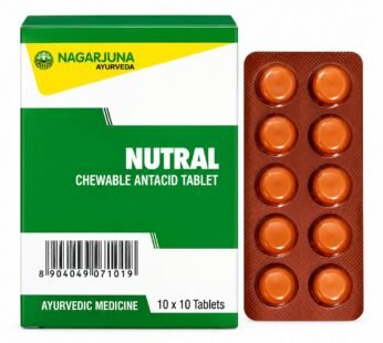 Nagarjuna Nutral Chewable Antacid Tablet (1 Box of 100 Tablets)