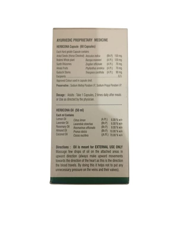 1 BOX HERBCONA ( FOR VARICOSE VEINS) - Image 3