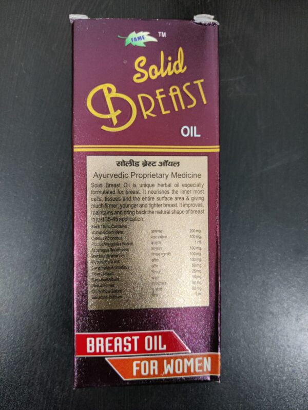 Solid BREAST OIL 100ML (2Pack) - Image 5