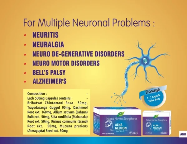 ALNAVEDIC ALNA NEURON CAPSULE 20 Capsules (2*10) - Image 5