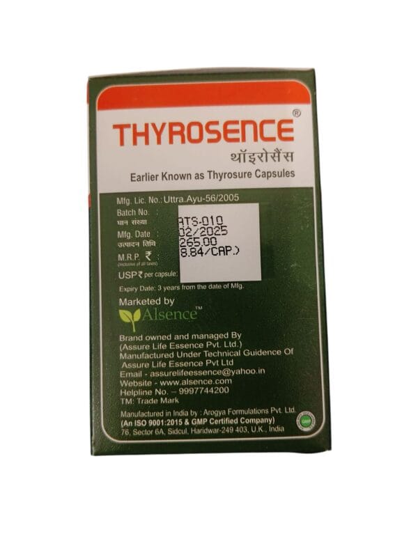 ALSENCE THYROSENCE CAPSULE 3 PACK  (3*30 Capsules) - Image 3
