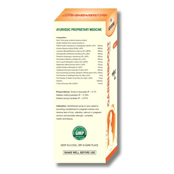ADUSUNS GARBHBOOST Syrup(200ML) 3 PACK - Image 2