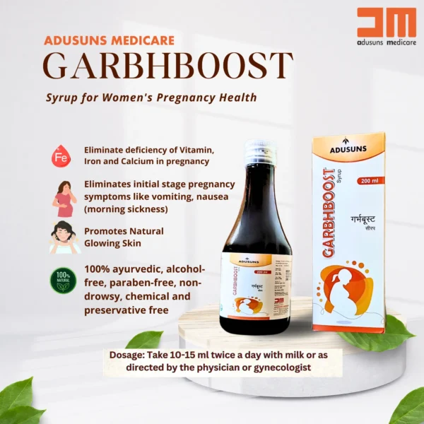 ADUSUNS GARBHBOOST Syrup(200ML) 3 PACK - Image 3