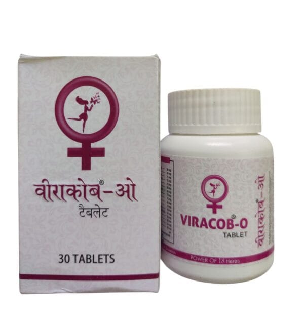 ALNAVEDIC  VIRACOB-O TABLETS  IMPROVES WOMEN'S FERTILITY & OVULATION (1 PACK 30 TABLETS )