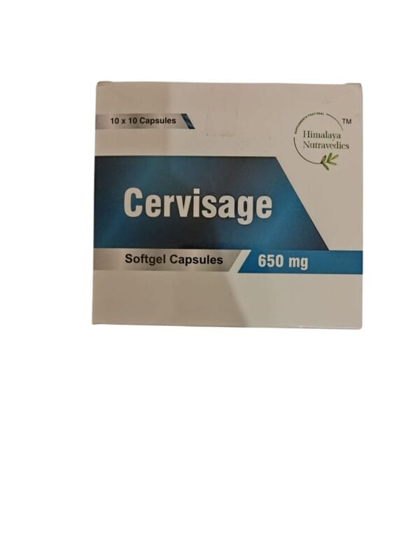Himalaya  Nutravedics Cervisage Softgel Capsules  10 * 10 capsules  ( 1 Pack 650 MG )