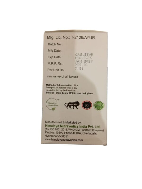 Himalaya  Nutravedics Cervisage Softgel Capsules  10 * 10 capsules  ( 1 Pack 650 MG ) - Image 3