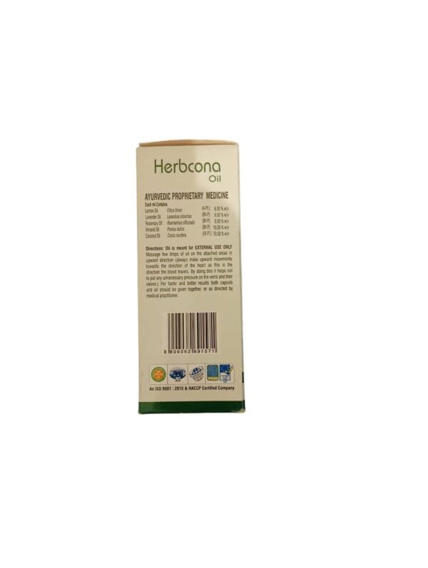 Trio Herbcona Oil ( For Varicose Veins) 1 Pack 50 ml - Image 3