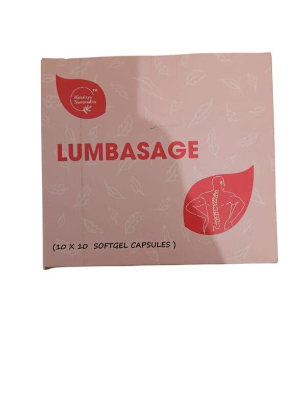 Himalaya  Nutravedics Lumbasage  Softgel Capsules  10 * 10 capsules  ( 1 Pack 650 MG )