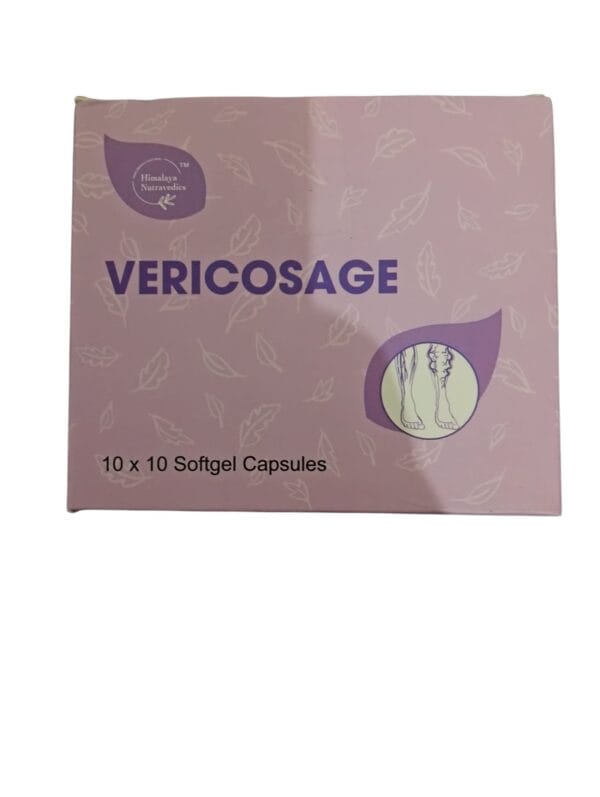 Himalaya  Nutravedics Vericosage Softgel Capsules 10 *10 capsules  (  1 pack  1000 mg  )