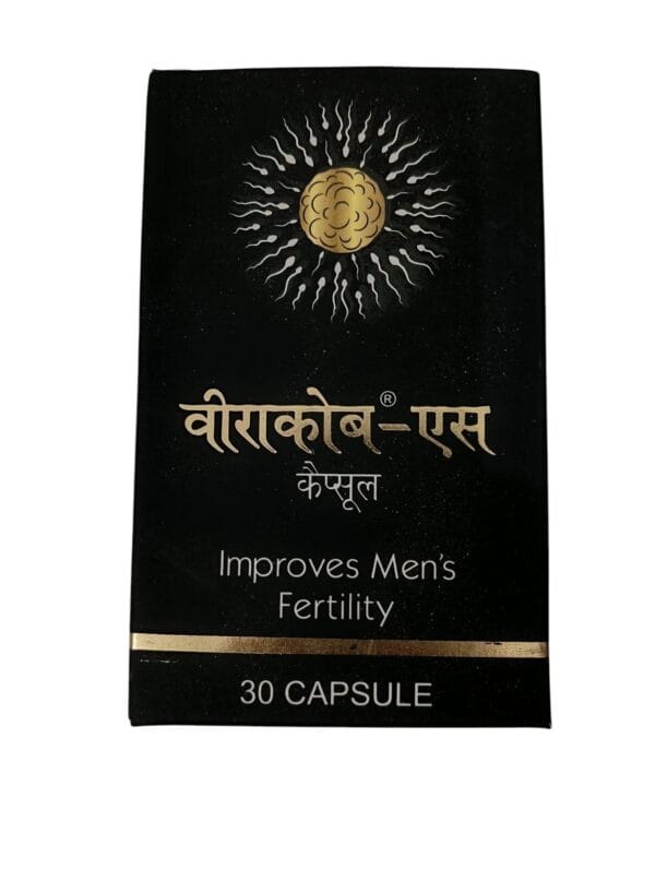 ALNAVEDIC VIRACOB-S CAPSULES  IMPROVES MEN'S FERTILITY   (1 PACK  30 CAPSULES ) - Image 3