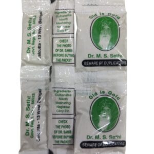 Dr M.S. Sethi Old is Gold Anti Addiction / No Addiction Powder (Pack of 50 piece) Green Pack