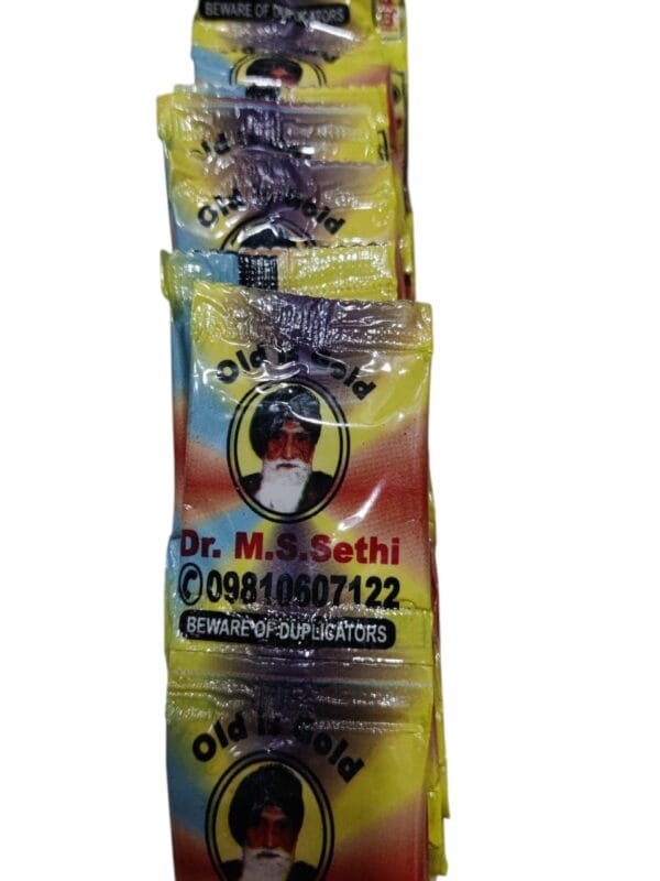 Dr M.S. Sethi Old is Gold Anti Addiction / No Addiction Powder (Pack of 50 Piece) Mixed Colour Pack - Image 3