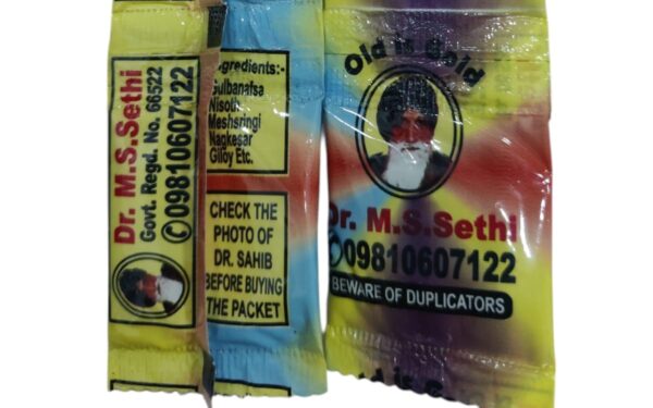 Dr. M.S. Sethi Old is Gold Anti Addiction / No Addiction Powder (Pack of 50 piece)Mixed Colour Pack