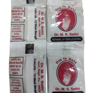 Dr M.S. Sethi Old is Gold Anti Addiction / No Addiction Powder (Pack of 50 Piece) Red Pack