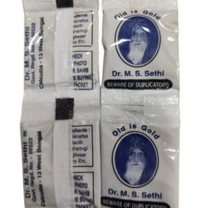 Dr M.S. Sethi Old is Gold Anti Addiction / No Addiction Powder (Pack of 50 Piece) Blue Pack