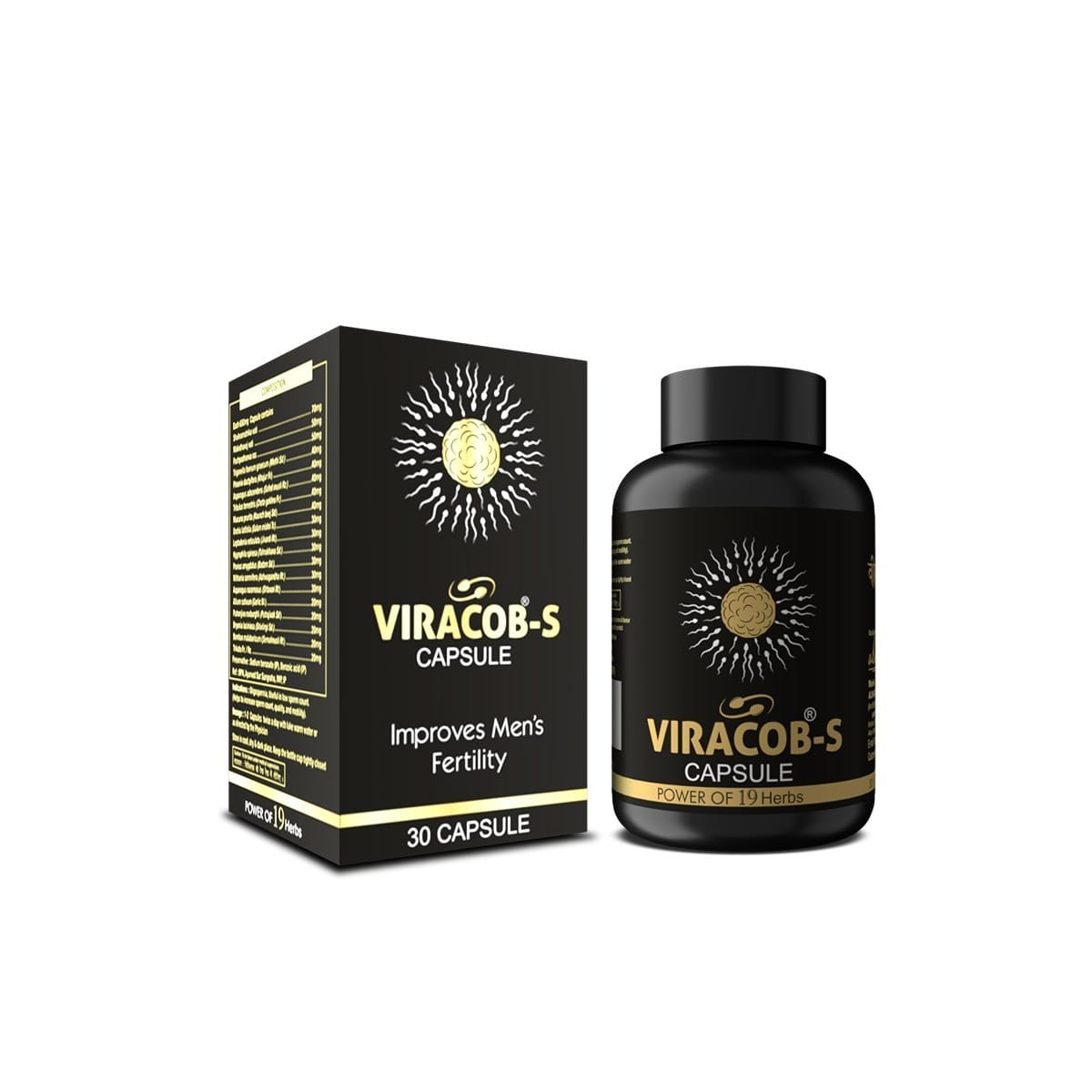 Alnavedic Viracob-S Capsule for Men's Fertility (1 PACK 30 CAPSULES )