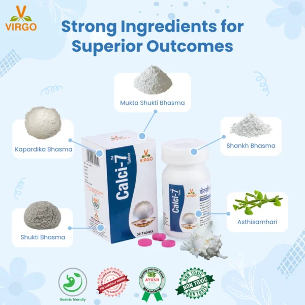 Virgo Calci-7 Tablet (30 Tablet) 1 Pack - Image 3