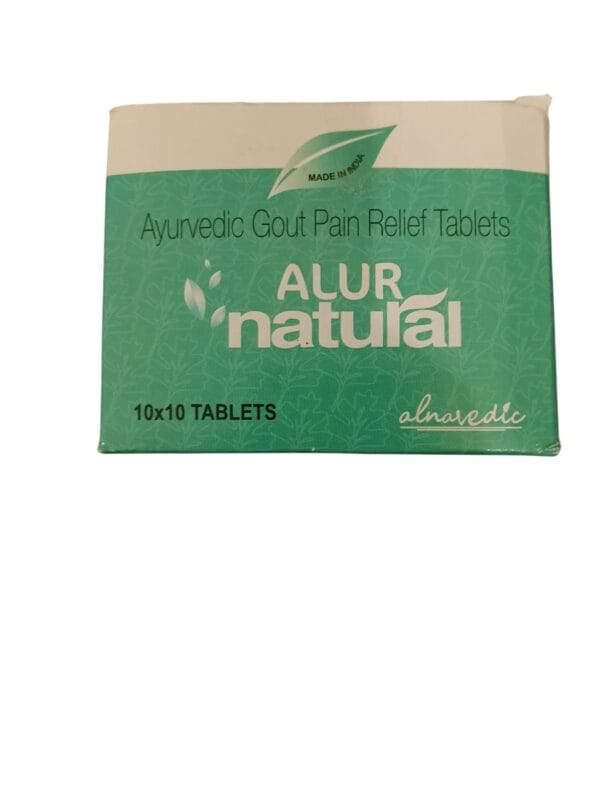 Alnavedic Alur Natural Tablet Ayurvedic Gout Pain Relif Tablets 10*10 (1 box 100 TABLET) - Image 2