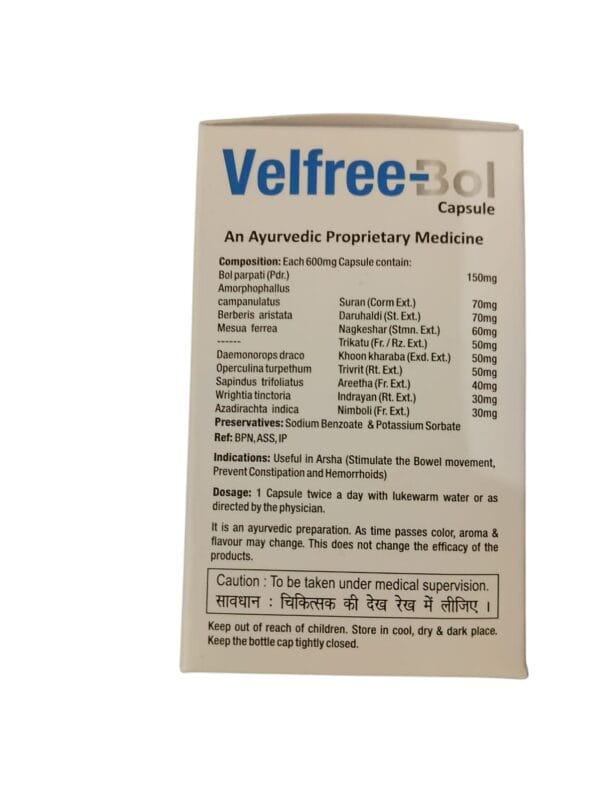 Alnavedic Velfree-Bol capsule Advantage Bol Parpati (2 Pack of 30 Capsules) - Image 4