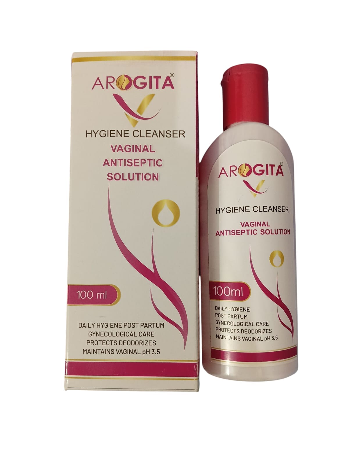Alnavedic Arogita-V Hygiene cleanser Vaginal Antiseptic Solution (1 Pack100ml)