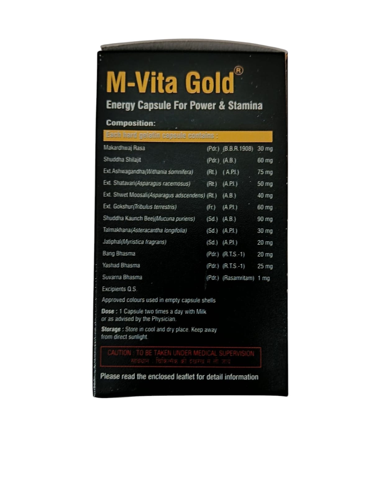 Virgo M-Vita Gold Capsule (1 Pack) 30 Capsules - Image 5