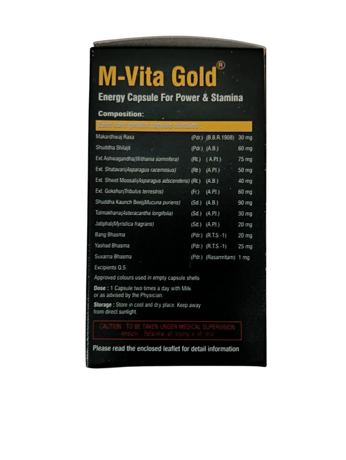 Virgo M-Vita Gold Capsule (1 Pack) 30 Capsules - Image 4