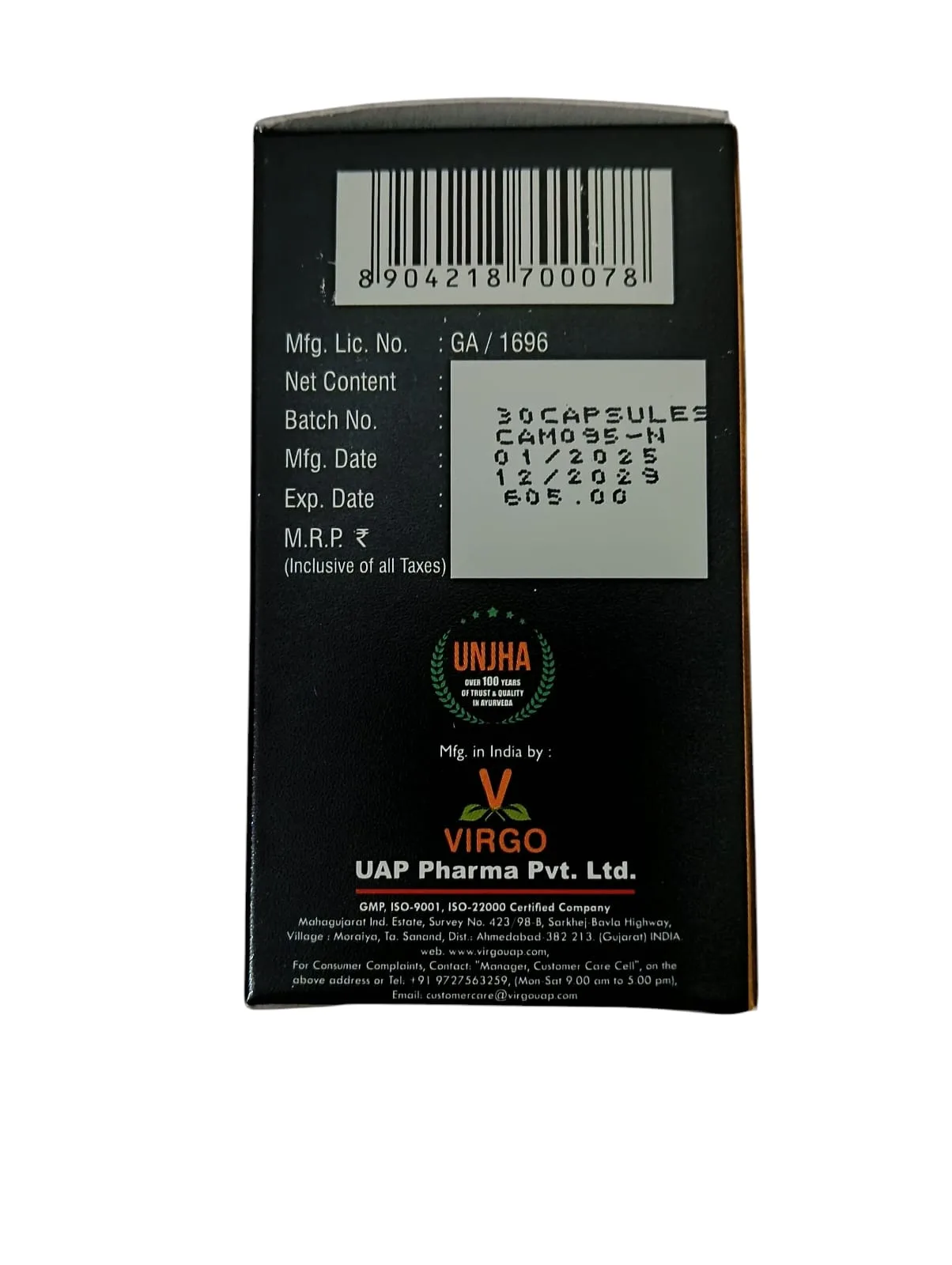 Virgo M-Vita Gold Capsule (1 Pack) 30 Capsules - Image 5