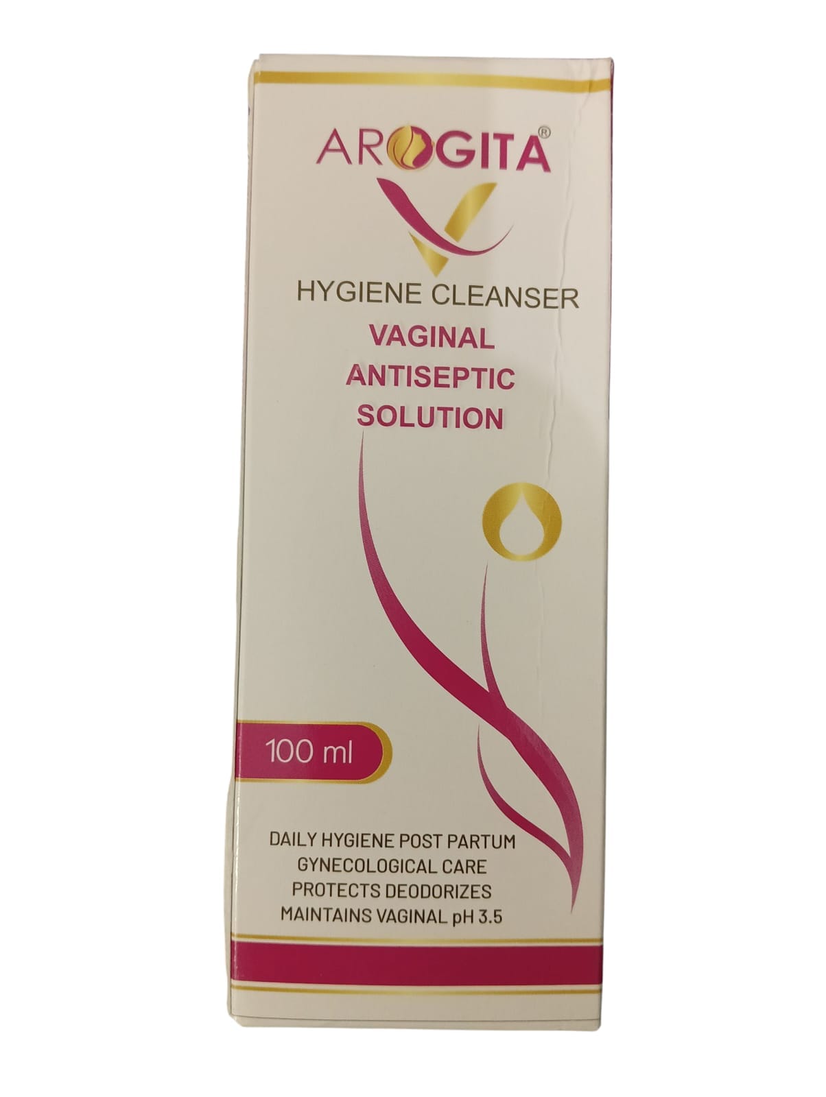 Alnavedic Arogita-V Hygiene cleanser Vaginal Antiseptic Solution (1 Pack100ml) - Image 2