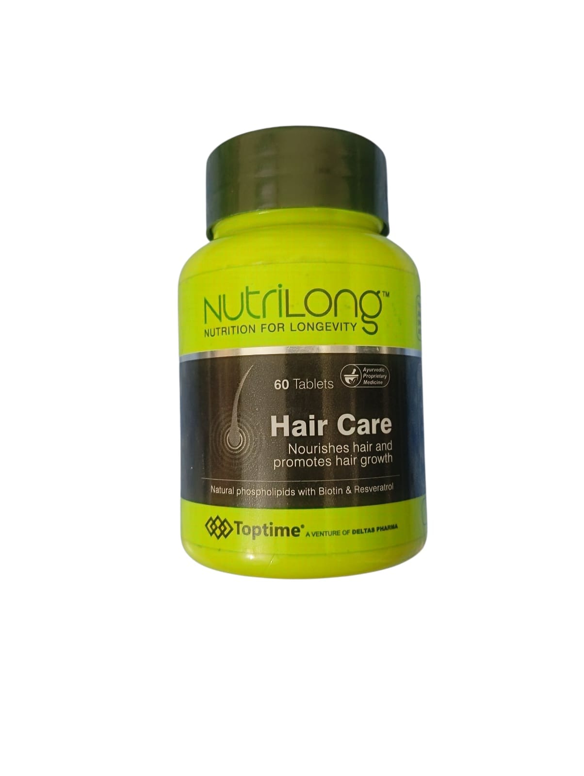 Toptime Nutrilong Nutrition For Longevity Hair Care 60 Tablets 1 Pack