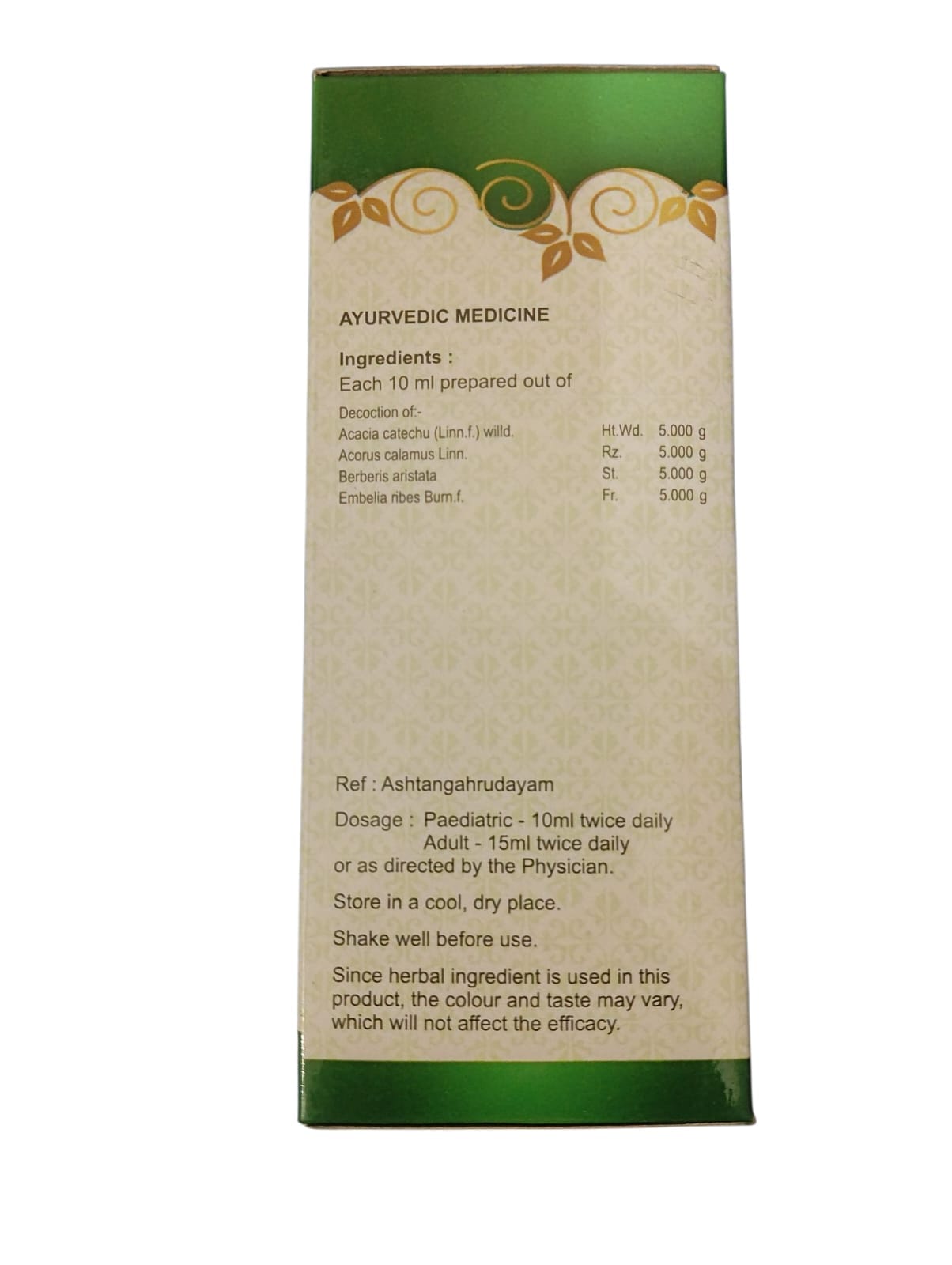 SNA Gayatriadi Kashayam 2 Pack 200ml - Image 4