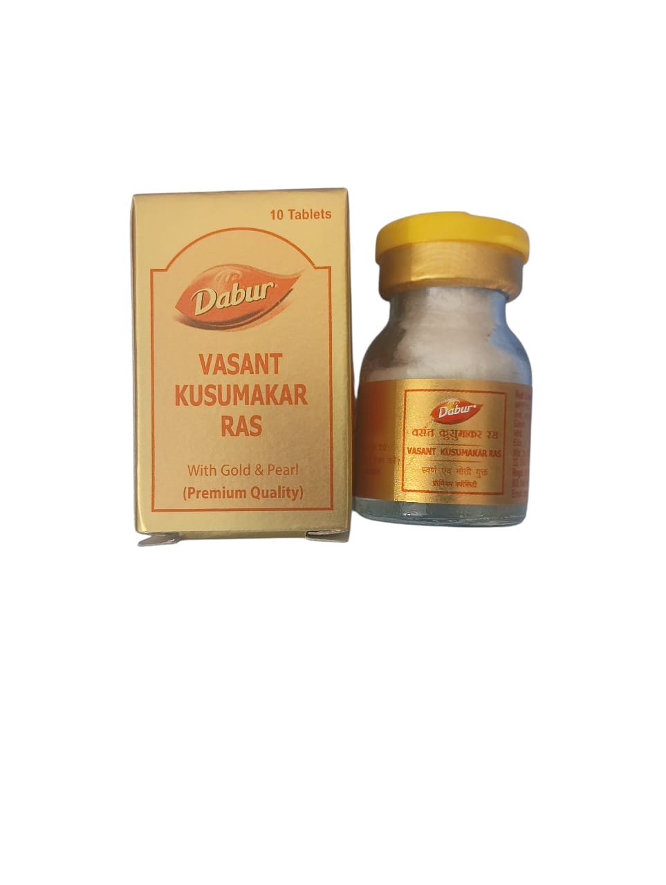 Dabur Vasant Kusumakar Ras with Gold & Pearl  10 Tablet 1 Pack