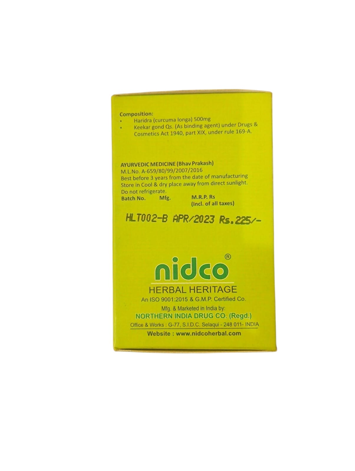 Nidco Haldi (Antiseptic Properties) 3Pack 60 Tab. - Image 5