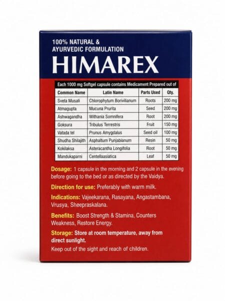 Himalaya Nutravedics Himarex Soft Gel Capsule For Male Fertility Support (5*10) 50 Capsules - Image 2