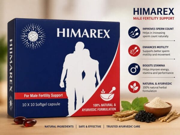 Himalaya Nutravedics Himarex Soft Gel Capsule For Male Fertility Support (5*10) 50 Capsules