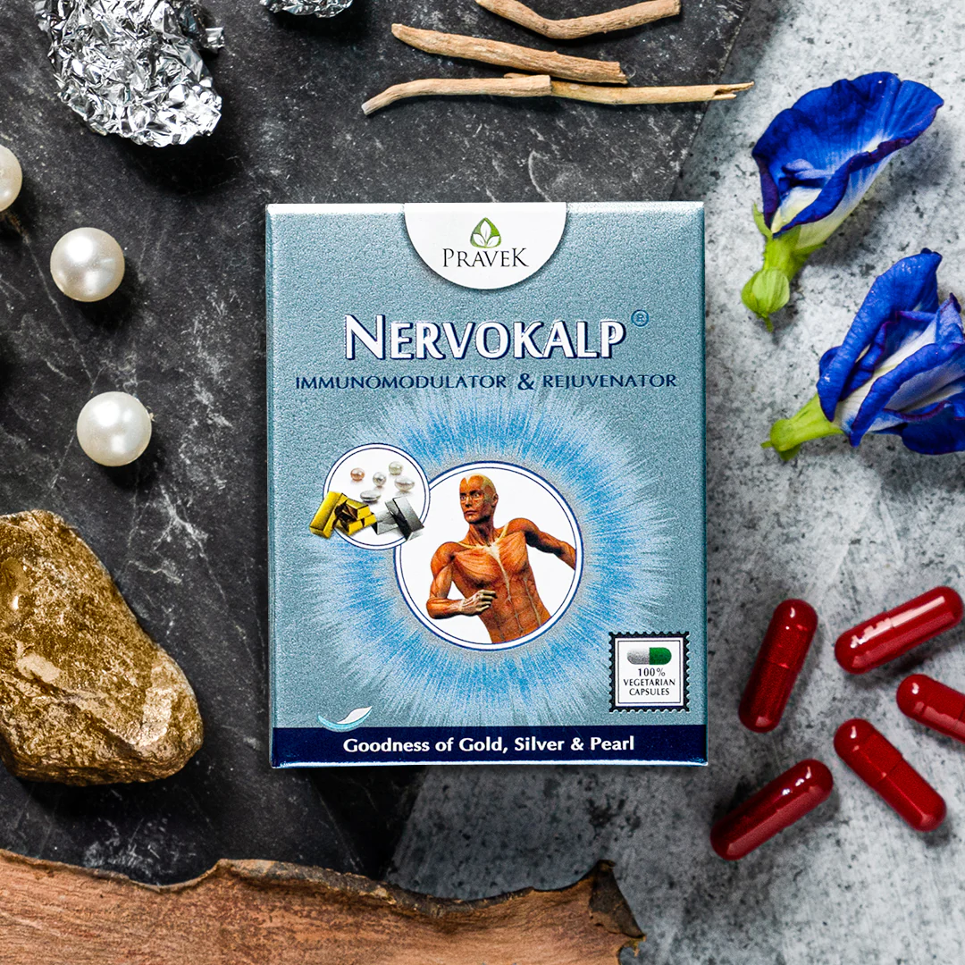 PRAVEK NERVOKALP IMMUNOMODULATOR AND REJUVENATOR 5 CAPSULES 1 PACK