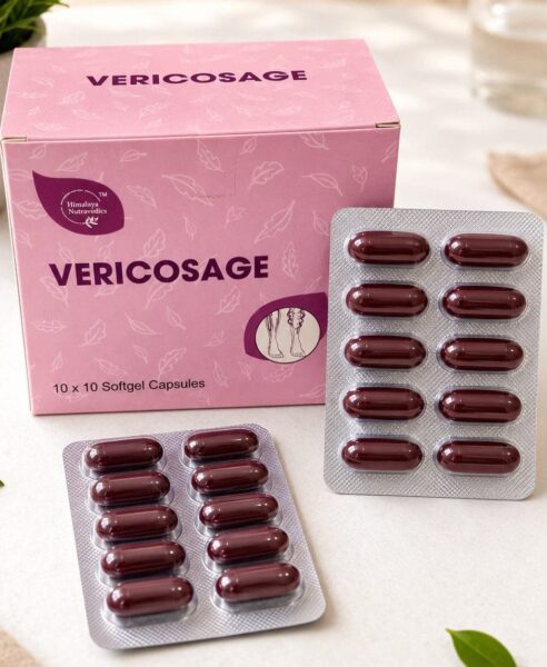 Himalaya Nutravedics Vericosage Softgel Capsules 3*10 capsules 1000 mg 30 Capsules