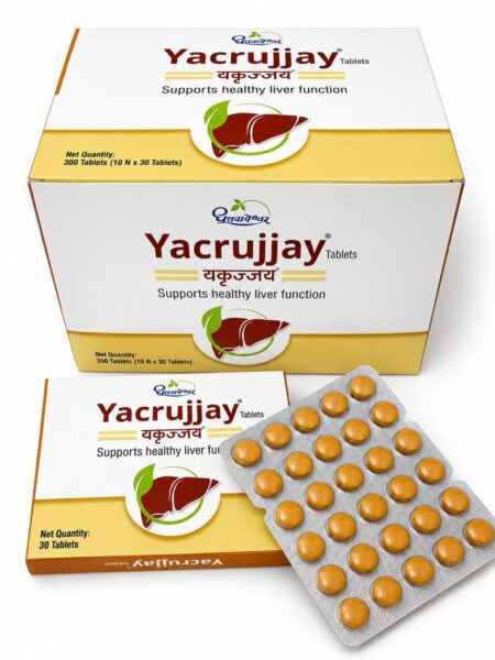 Dhootapapeshwar Yacrujjay Tablet Supports Healthy Liver Function 3 Pack ( 3 *30 Tablet)