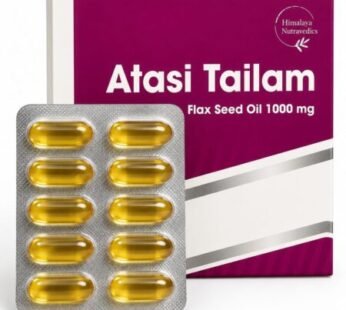 Himalaya Nutravedics Atasi Tailam Flax Seed Oil 1000mg (100Caps Box)