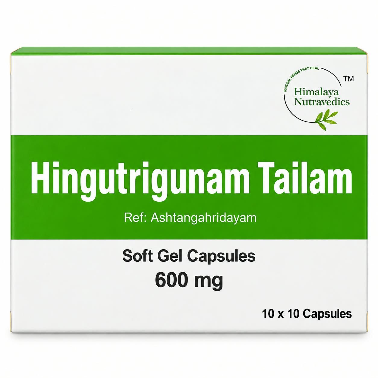 Hingutrigunam Tailam Softgel Capsule (100 Capsules)